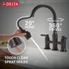 Two Handle Pull-Down Bridge Kitchen Faucet (Recertified)