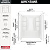 60"x30" Classic 500 Shower Wall