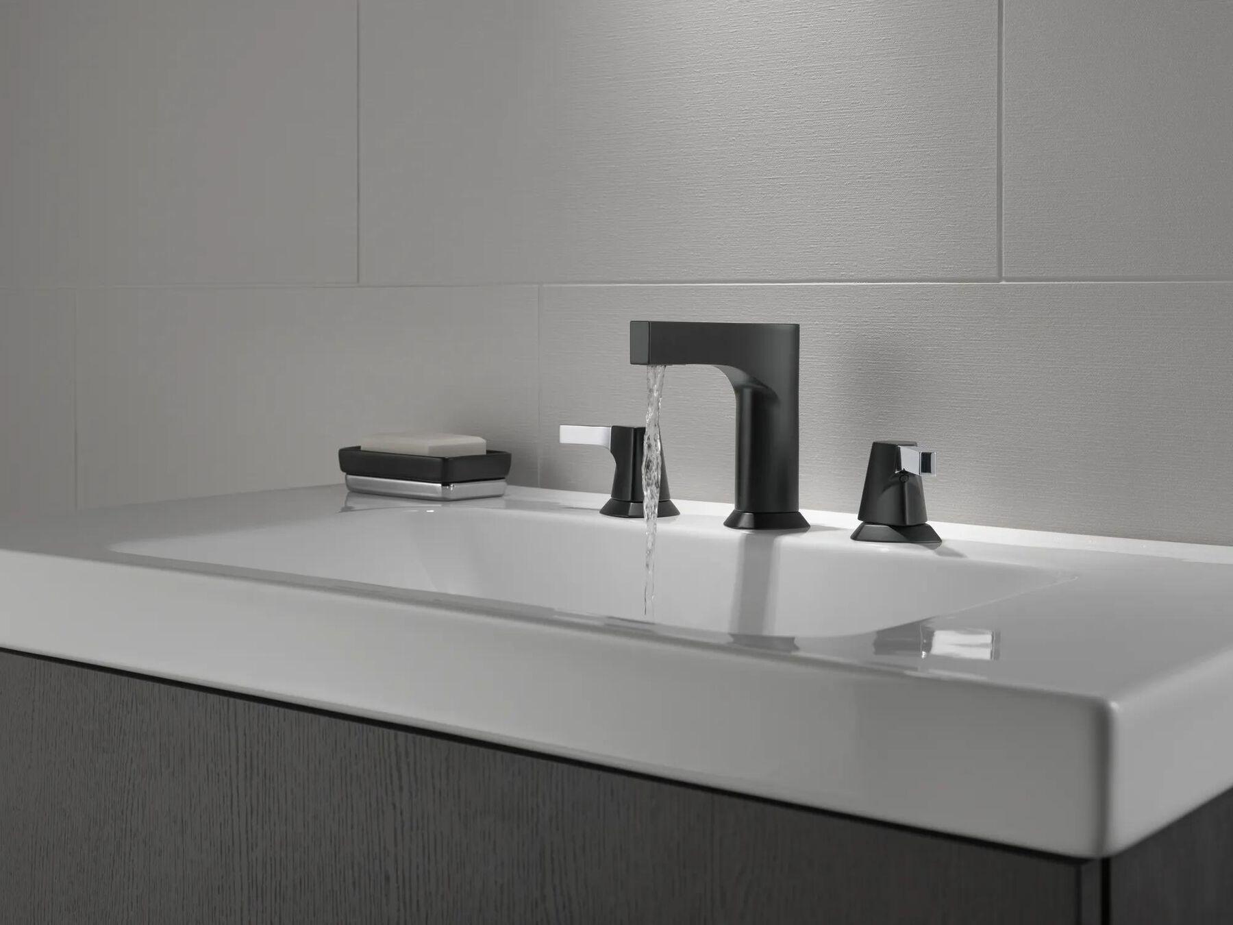 Two Handle Widespread Bathroom Faucet - Less Handles