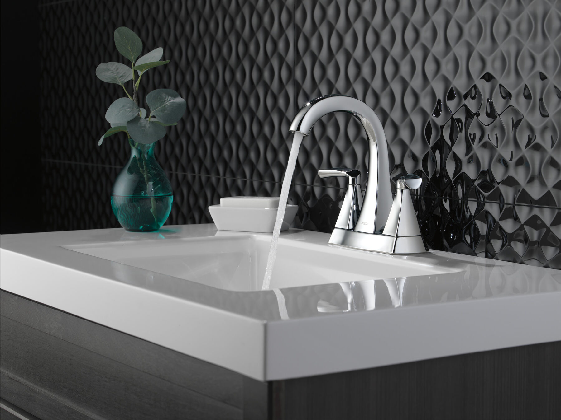 Two Handle Centerset Bathroom Faucet
