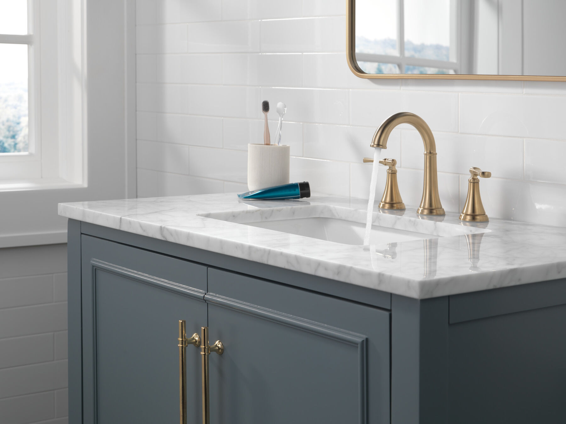 Two Handle Widespread Lavatory Faucet