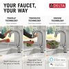 VoiceIQ&reg; Single Handle Pull-Down Faucet with Touch<sub>2</sub>O&reg; Technology