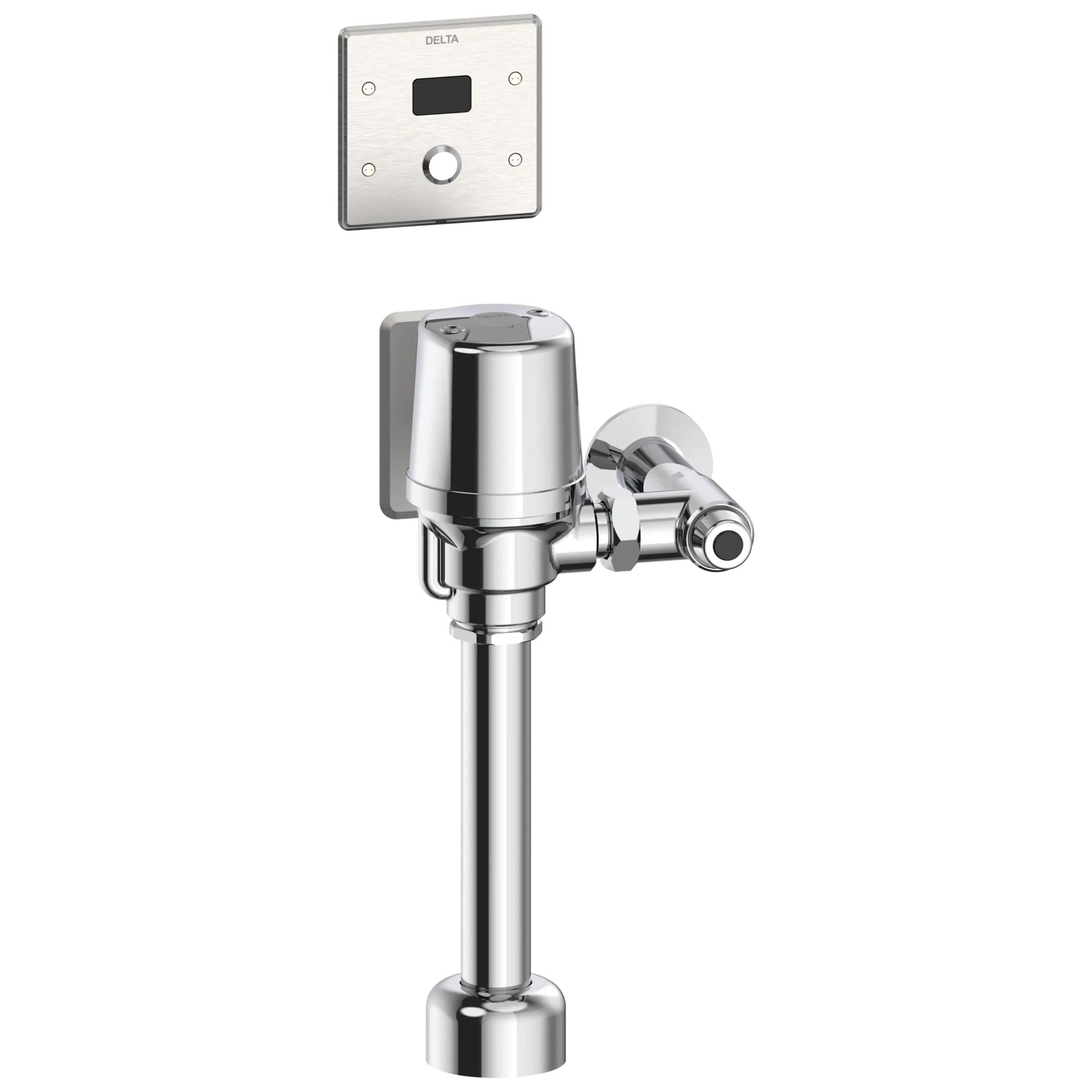 Electronic Exposed Water Closet Flush Valve with Wallmount Sensor - Hardwire Operated