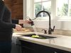 Single Handle Pull-Down Kitchen Faucet with Soap Dispenser
