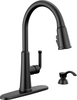 Single Handle Pull-Down Kitchen Faucet with Soap Dispenser and ShieldSpray&reg; Technology (Recertified)