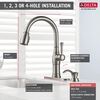 Single Handle Pull-Down Kitchen Faucet with Soap Dispenser