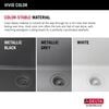 32&rdquo; Granite Composite Workstation Kitchen Sink Undermount Single Bowl with WorkFlow&trade; Ledge and Accessories in Dark Grey