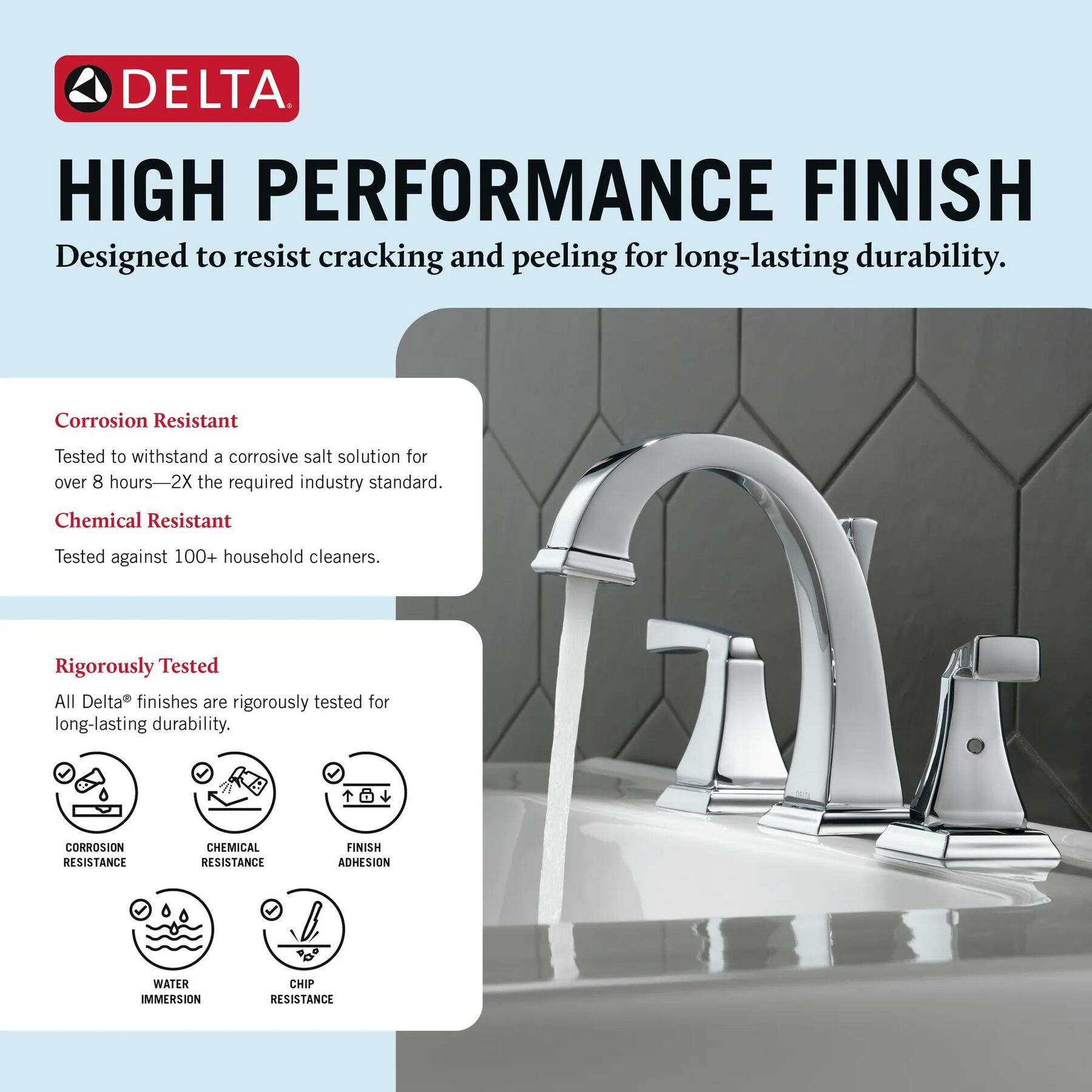 Two Handle Widespread Bathroom Faucet