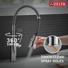 Single-Handle Pull-Down Spring Kitchen Faucet