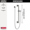 Adjustable Slide Bar / Grab Bar Assembly with Elbow