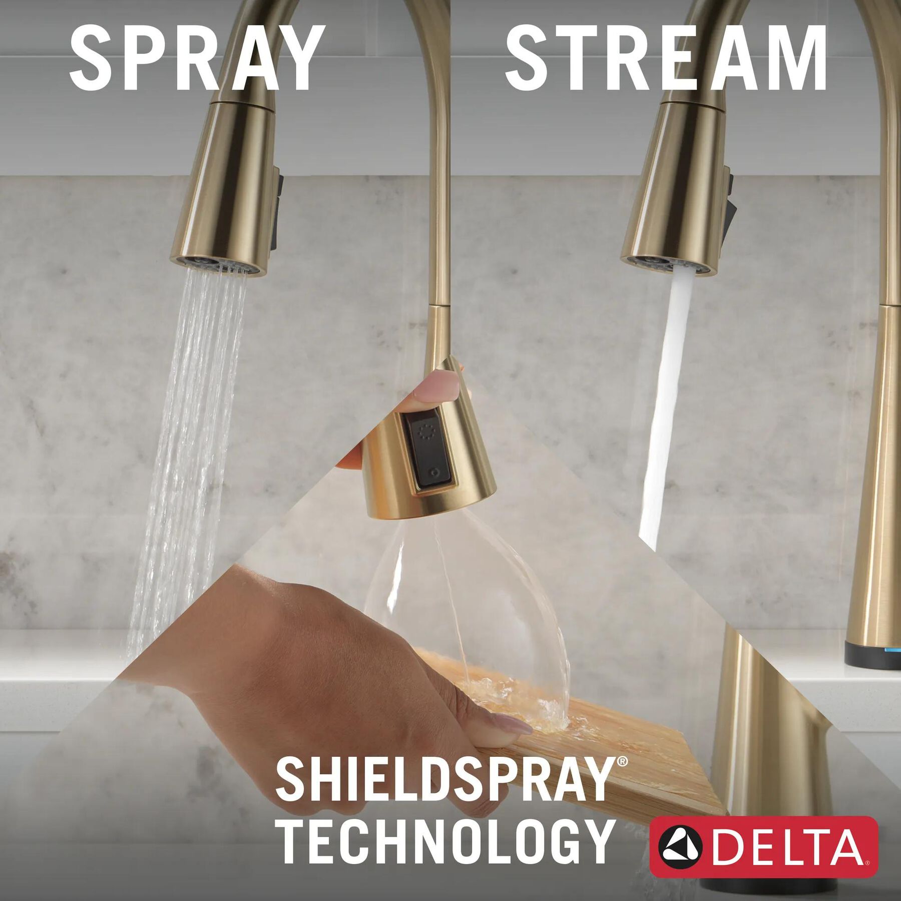 Single Handle Pull-Down Kitchen Faucet with Touch<sub>2</sub>O&reg; and ShieldSpray&reg; Technologies