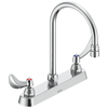 Two Handle 8 In Cast Deck-Mount Faucet