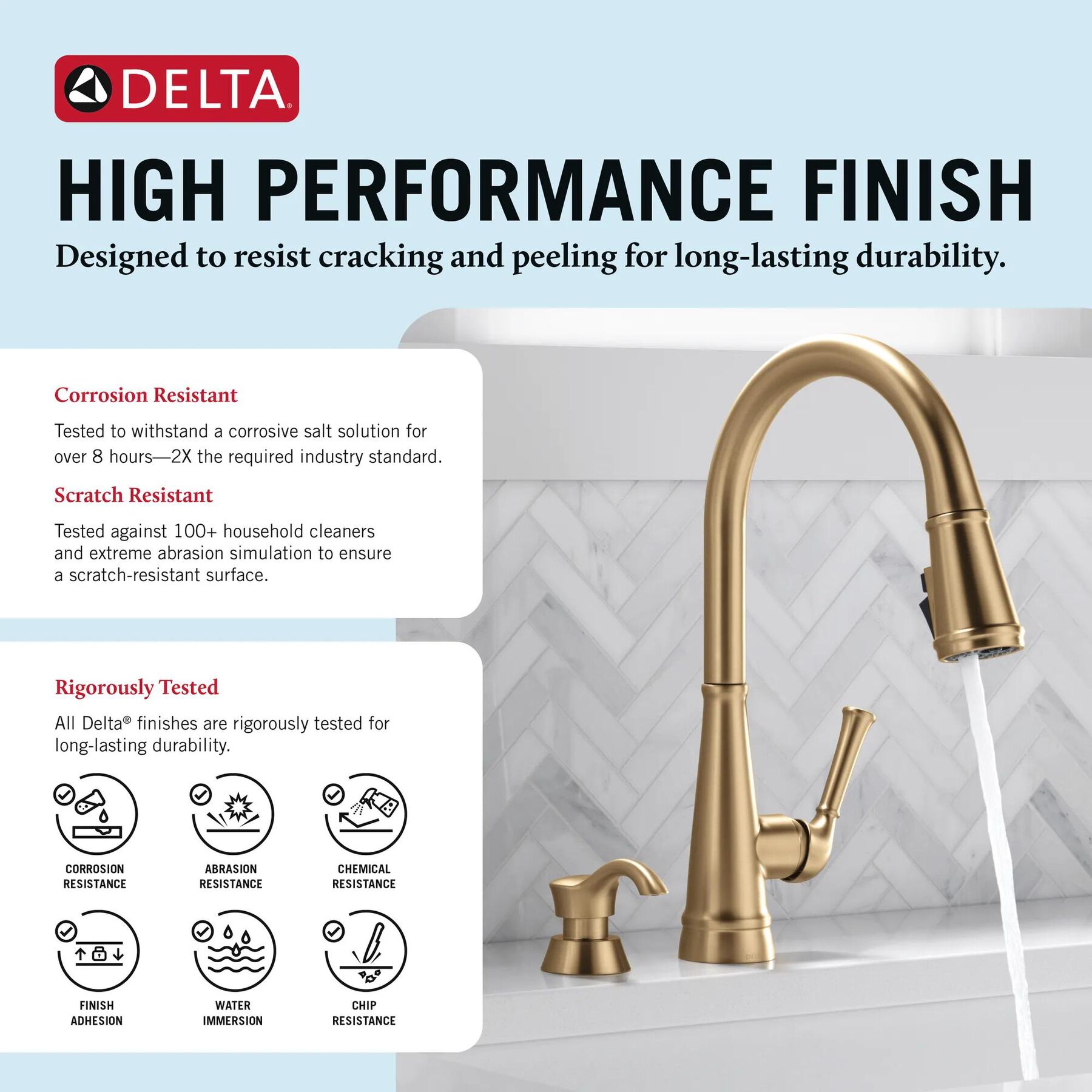 Single Handle Kitchen Pull-Down Faucet w/ Soap Dispenser