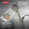 6-Setting Hand Shower with Cleaning Spray