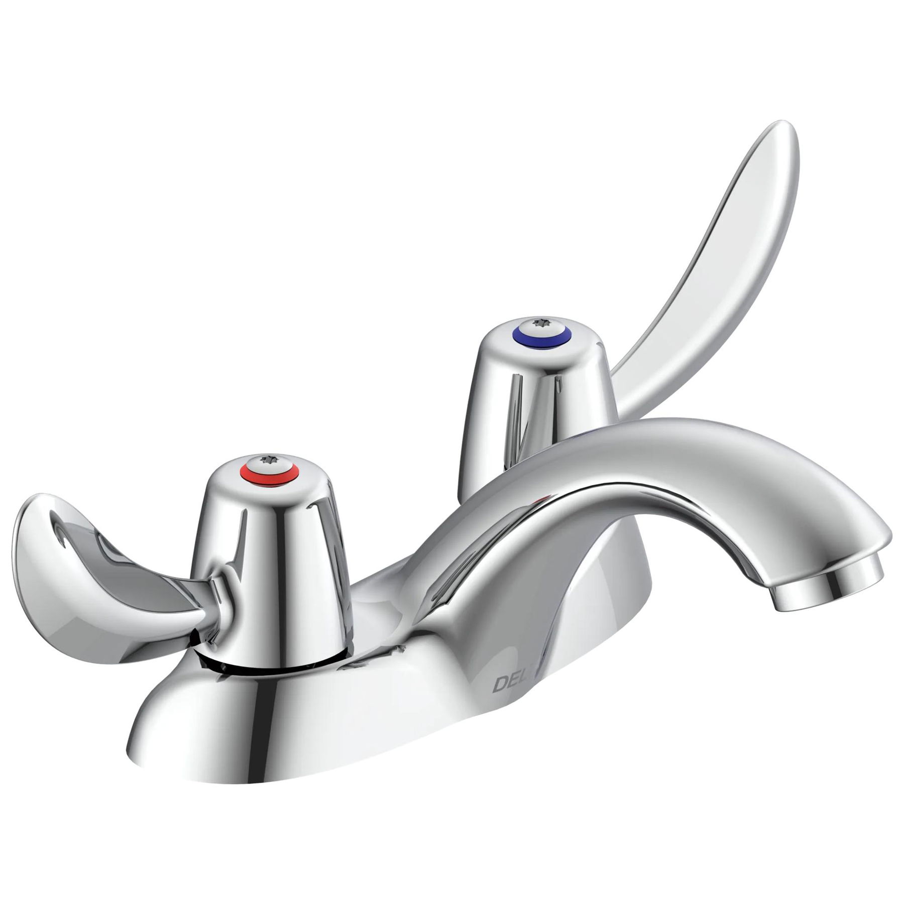 Two Handle Centerset Bathroom Faucet - Less Pop-Up