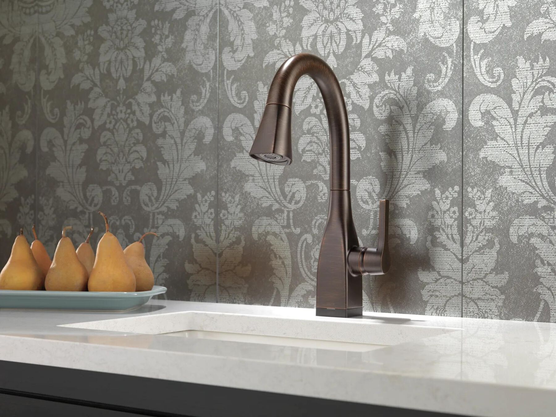Single Handle Pull-Down Bar / Prep Faucet with Touch<sub>2</sub>O&reg; Technology