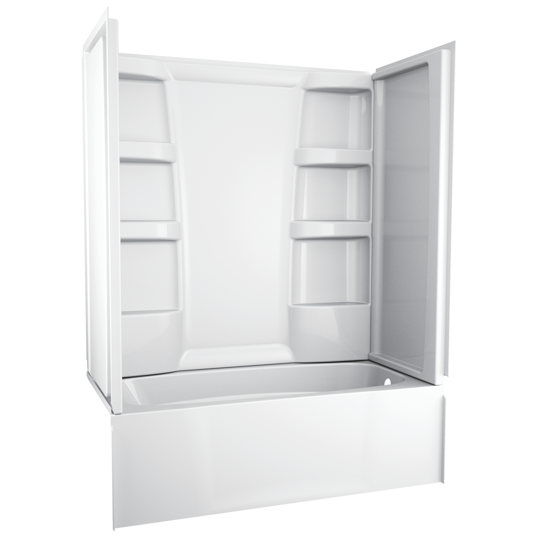 ProCrylic 60 in. x 30 in. Bathtub Surround in High Gloss White
