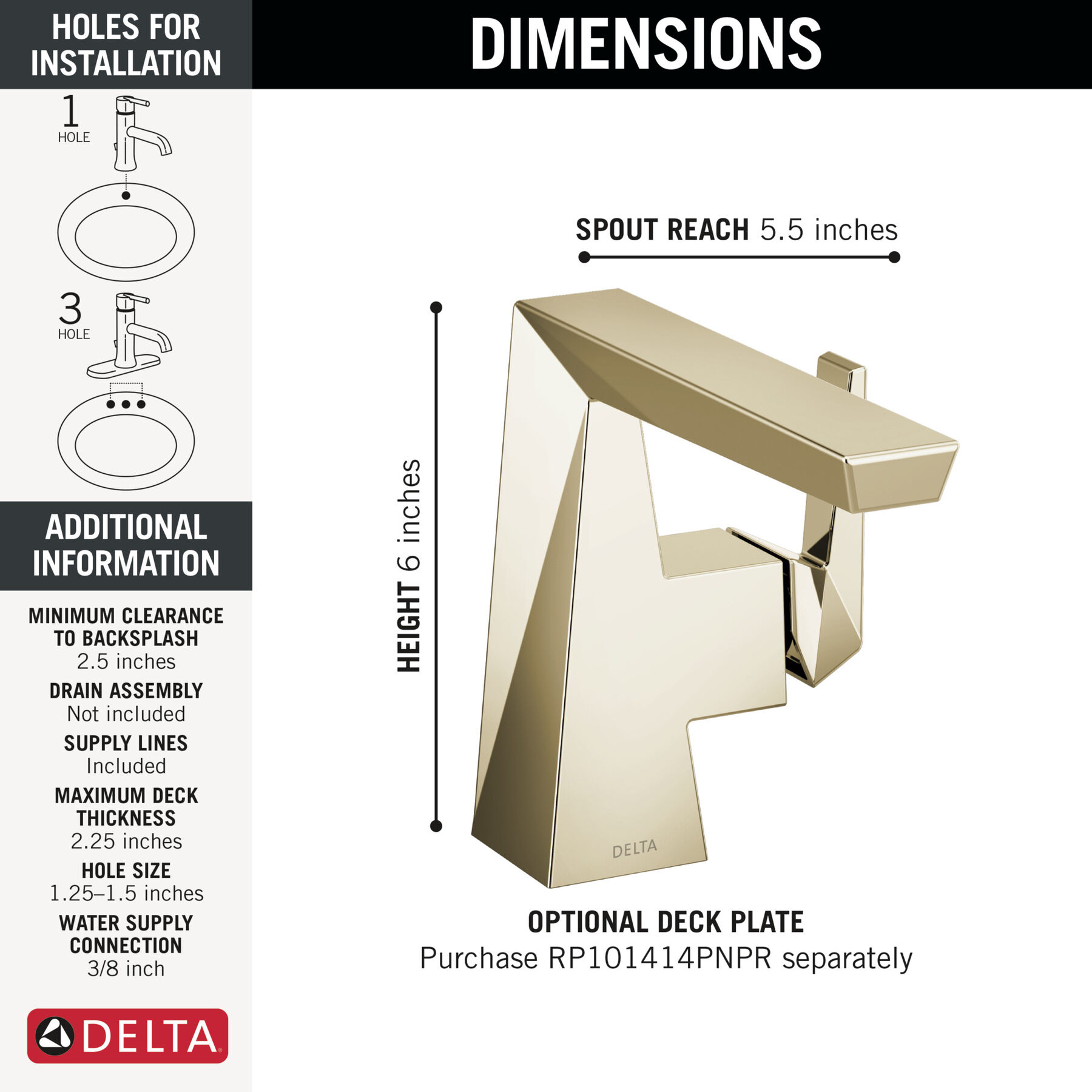 Single Handle Bathroom Faucet