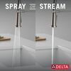 Single Handle Pull-Down Kitchen Faucet With Spring Spout