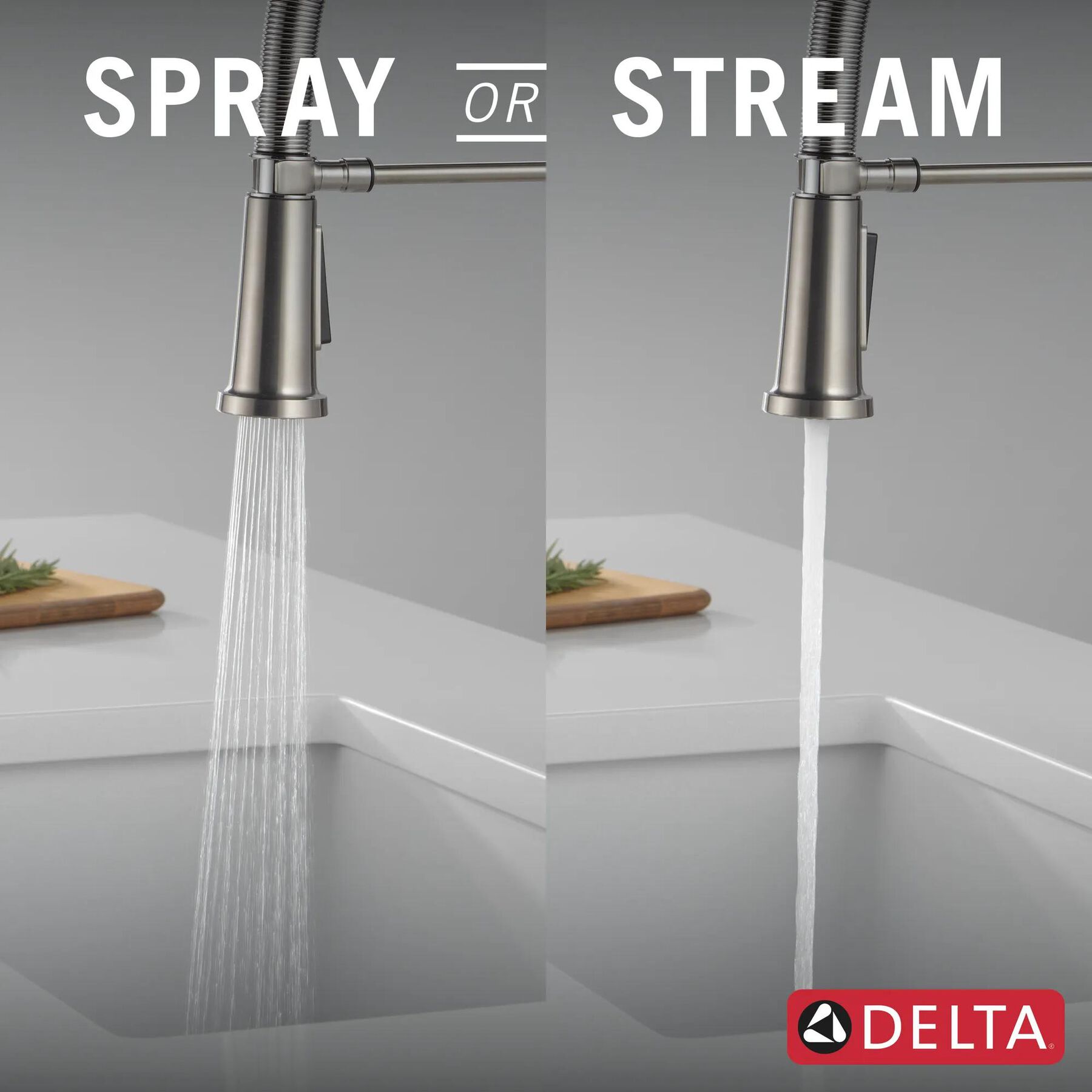 Single Handle Pull-Down Kitchen Faucet With Spring Spout