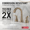 Widespread Lavatory Faucet with 14 Series Tub Shower Trim and Rough Bundle