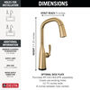 Touch<sub>2</sub>O&reg; Technology Kitchen Faucet with Touchless Technology
