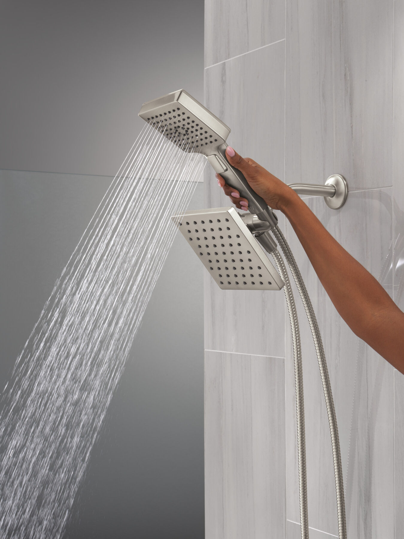 5-Setting Two-in-One Combination Shower with Additional Mount