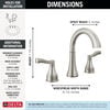 Widespread Lavatory Faucet with 14 Series Shower Trim and Rough Bundle