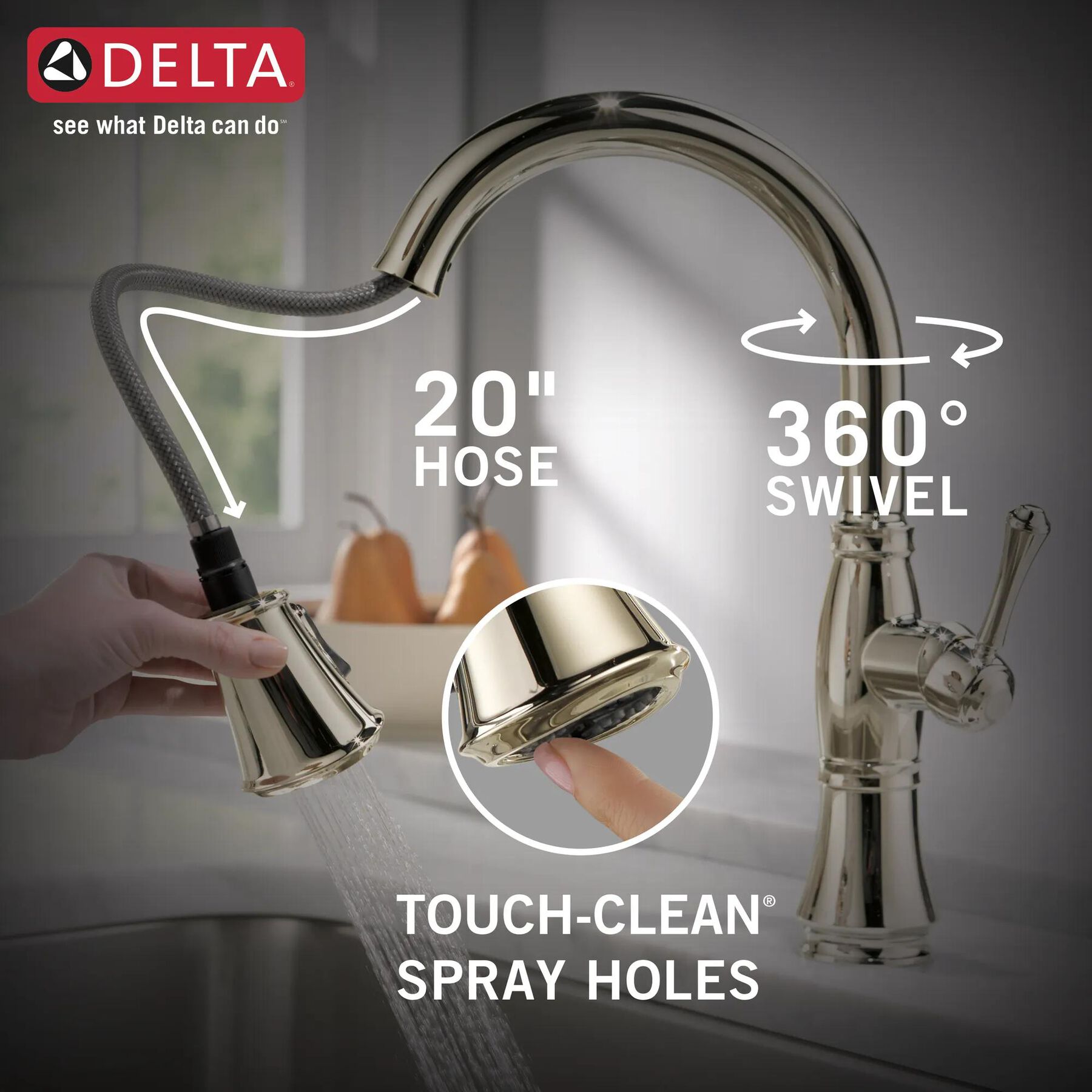 Single Handle Pull-Down Kitchen Faucet