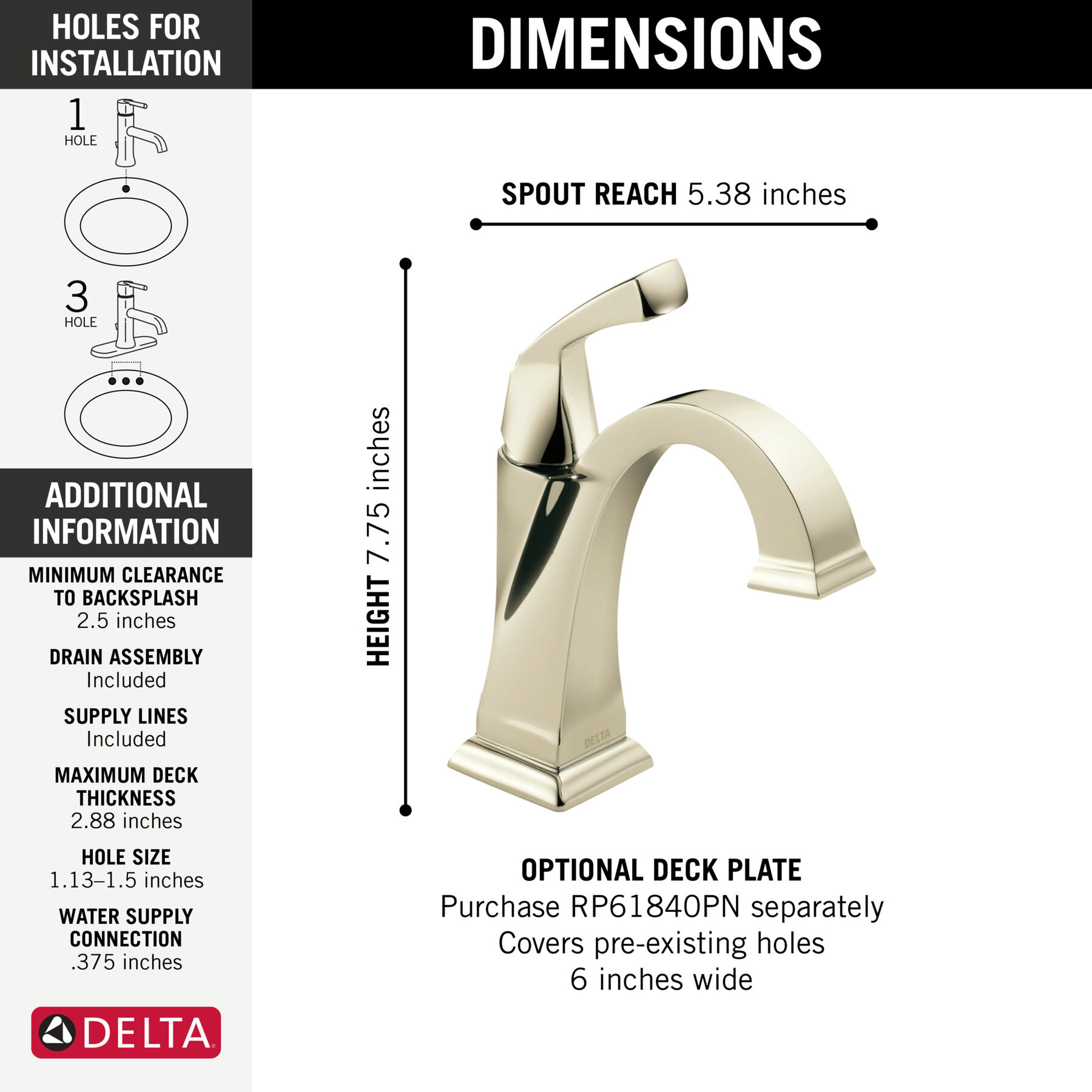 Single Handle Bathroom Faucet
