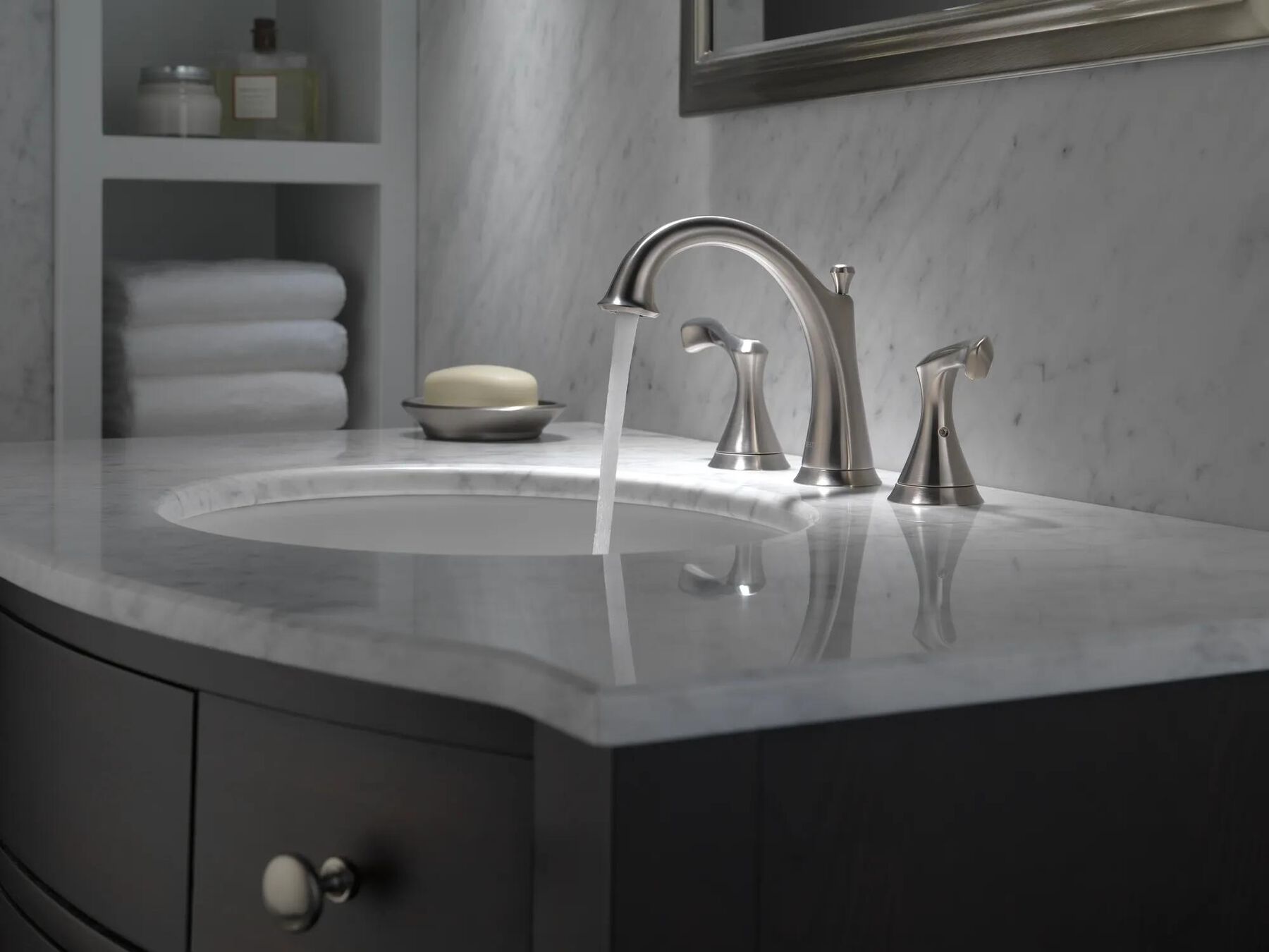 Two Handle Widespread Bathroom Faucet (Recertified)