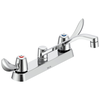 Two Handle 8 In Cast Deck-Mount Faucet