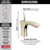 Single Handle Bathroom Faucet - Less Pop Up