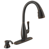 Single Handle Pull-Down Kitchen Faucet with Touch2O&reg; Technology and Soap Dispenser