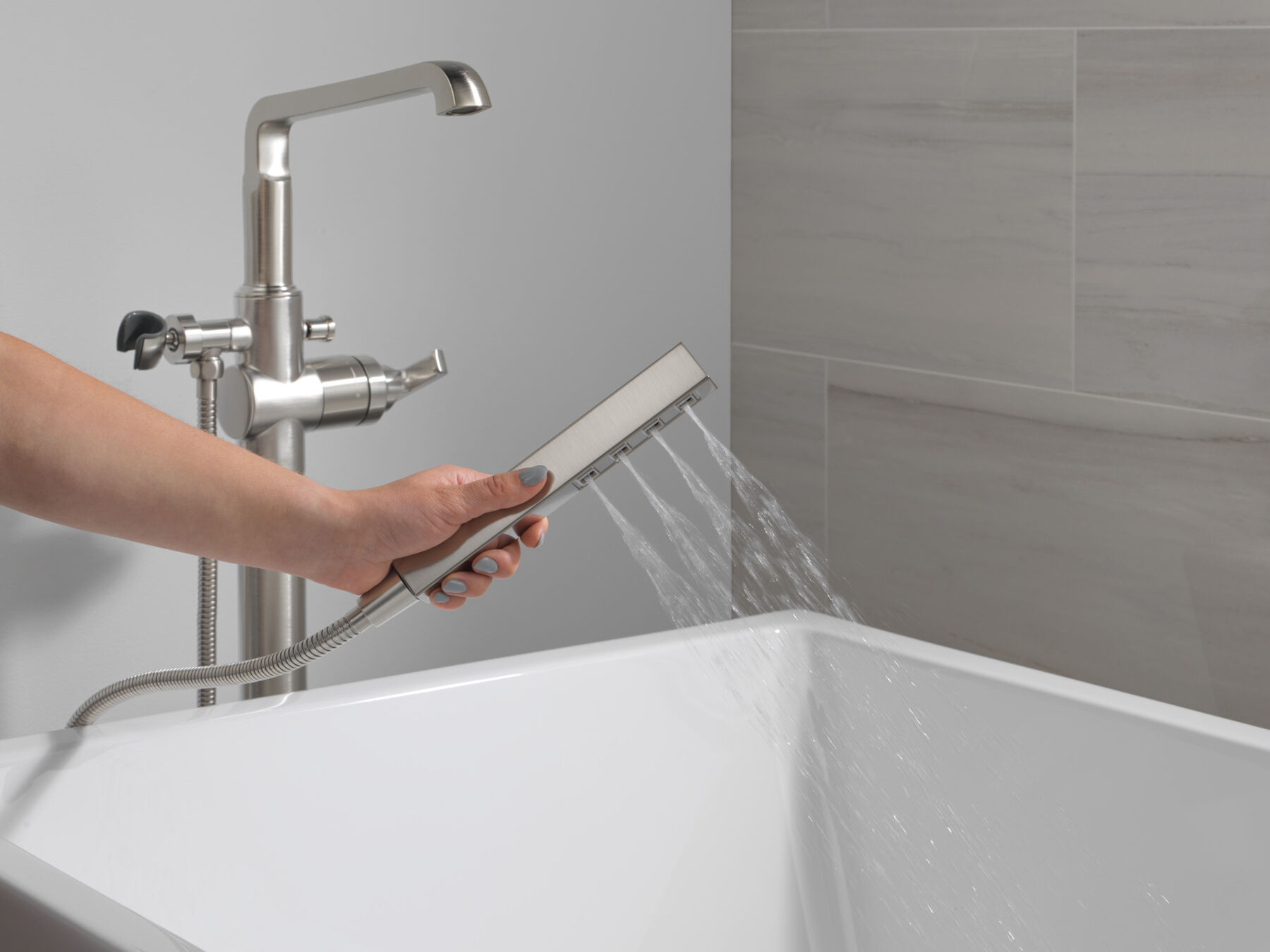 Floor Mount Tub Filler Handle - Lever