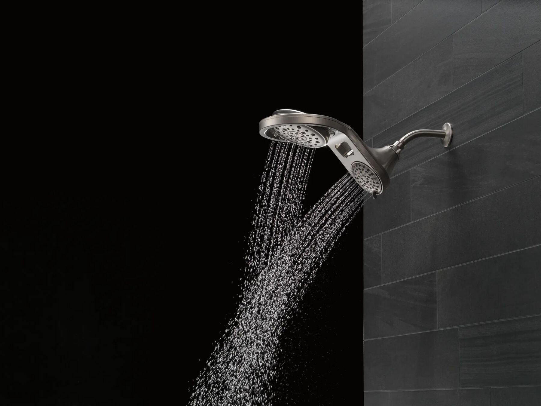 HydroRain&reg; 5-Setting Two-in-One Shower Head