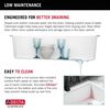 33&rdquo;&nbsp;Granite Composite&nbsp;Workstation Kitchen Sink&nbsp;Drop-In&nbsp;Top Mount Single Bowl with&nbsp;WorkFlow&trade; Ledge and Accessories