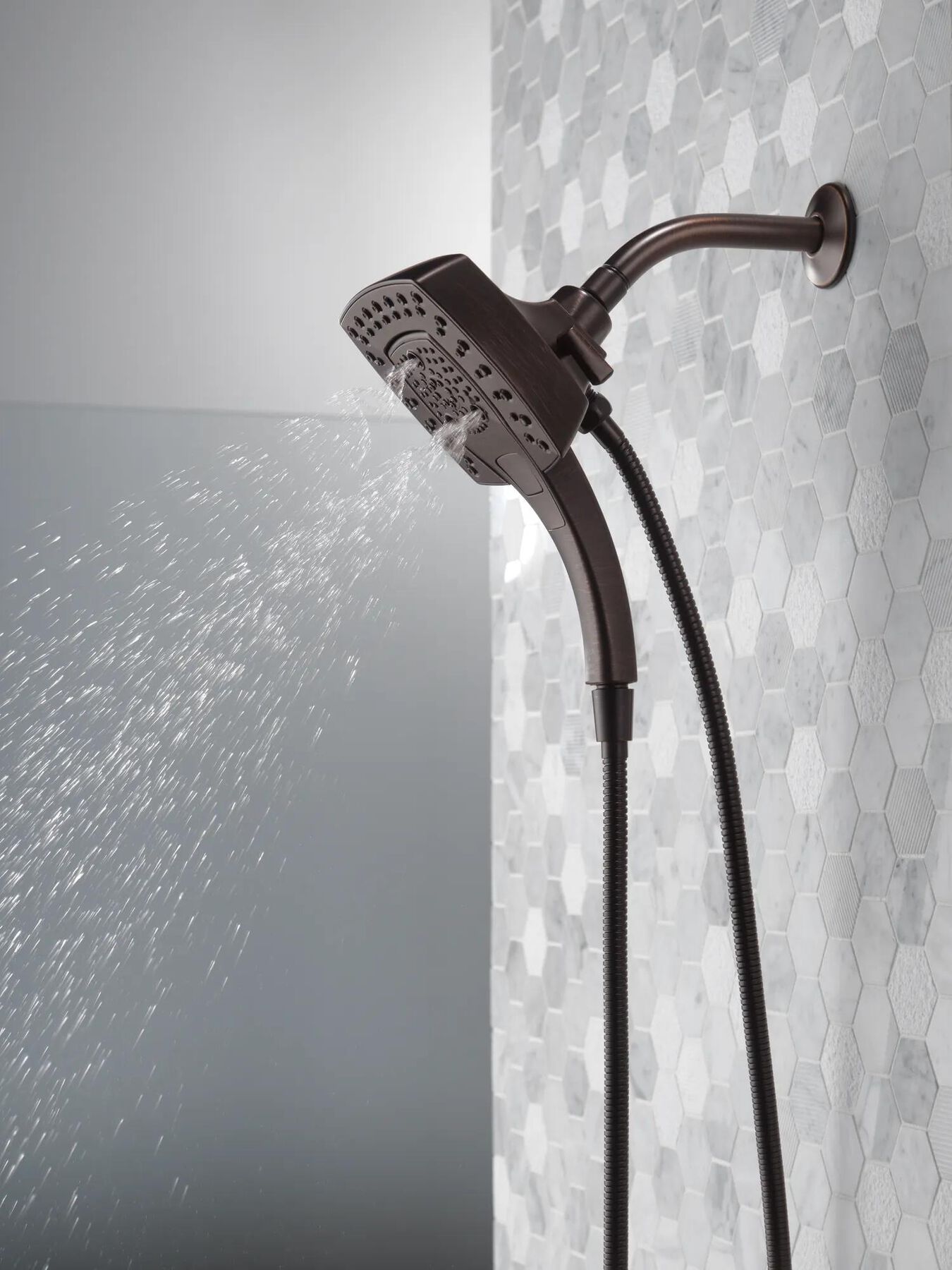 H<sub>2</sub>Okinetic&reg; In2ition&reg; 5-Setting Two-in-One Shower (Recertified)