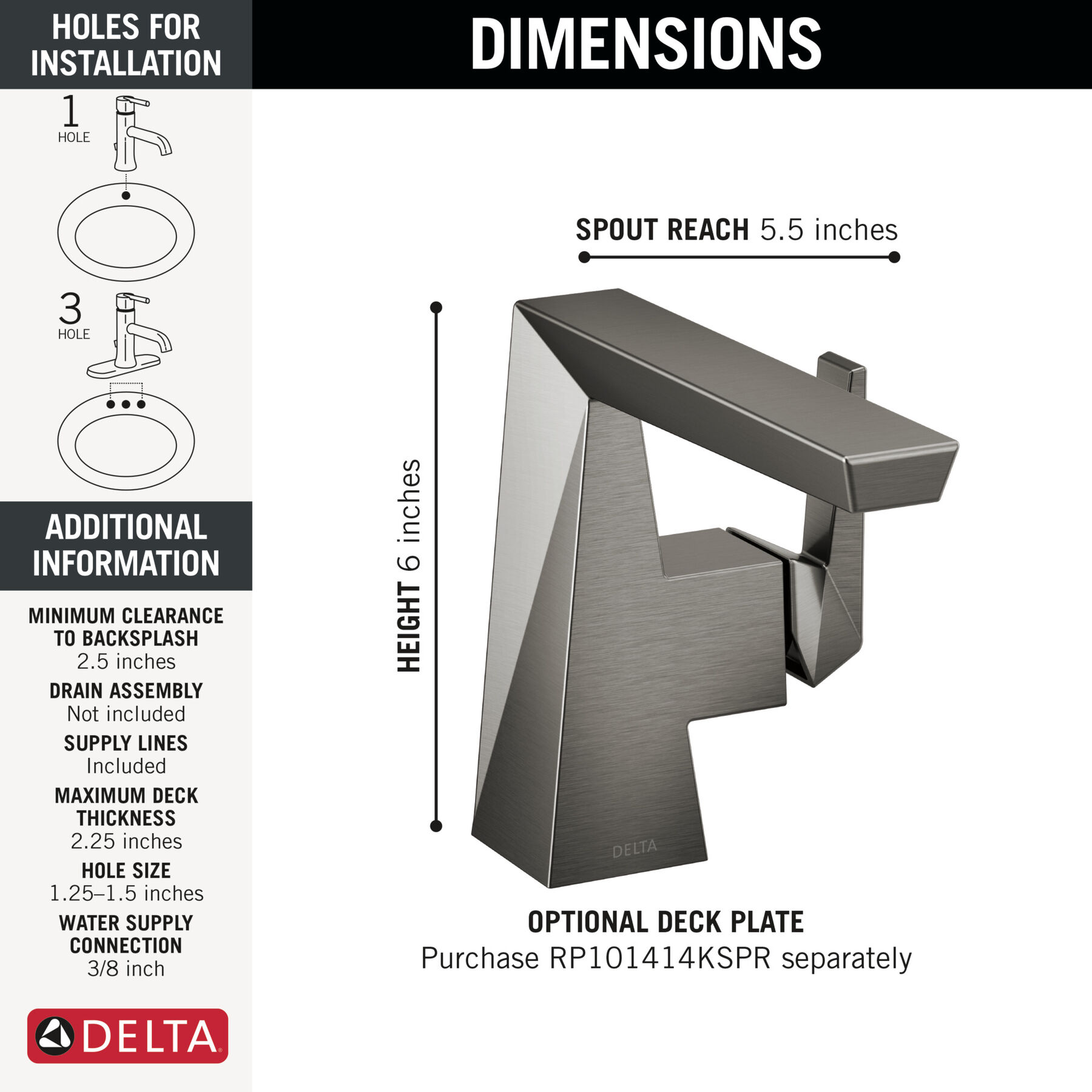 Single Handle Bathroom Faucet