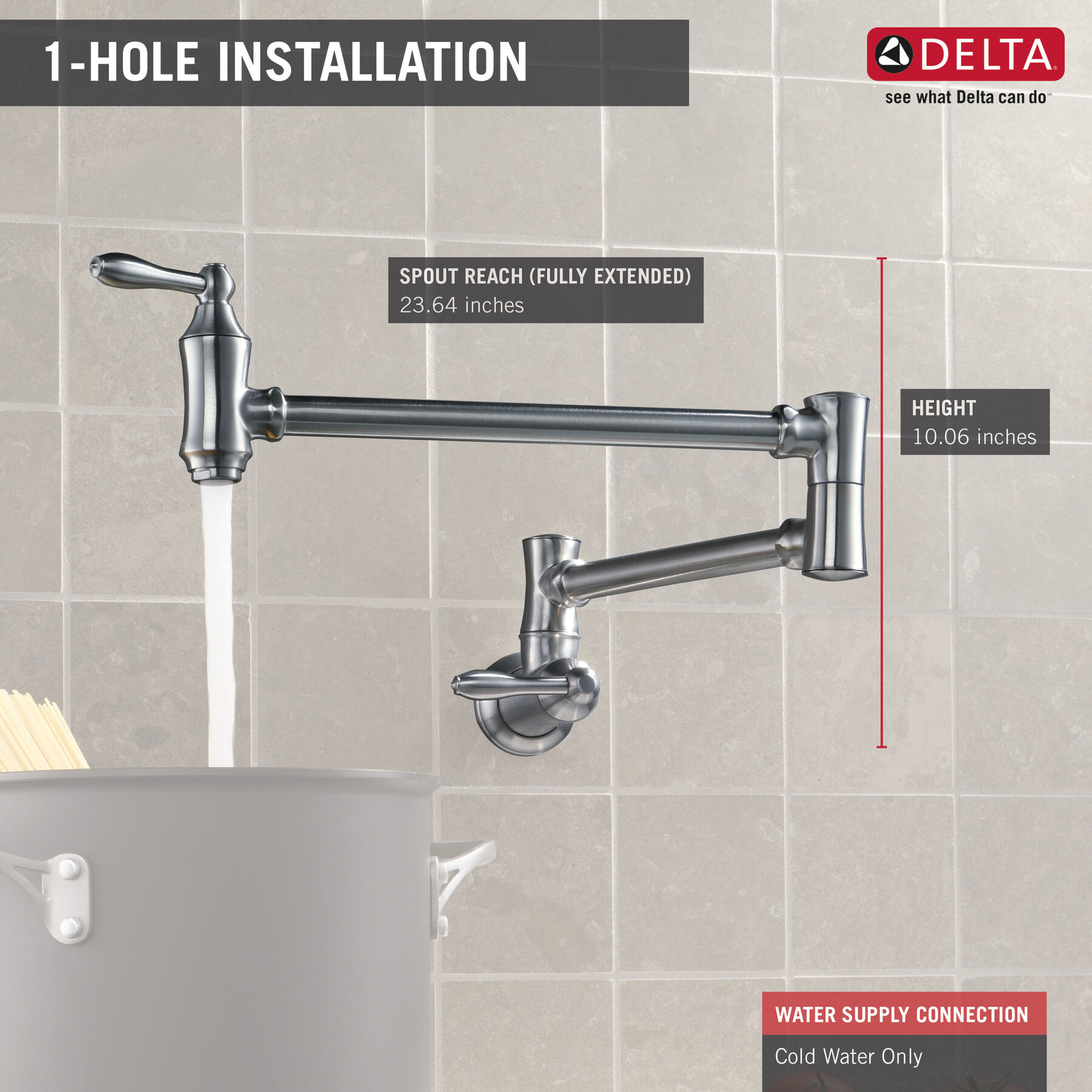 Traditional Wall Mount Pot Filler