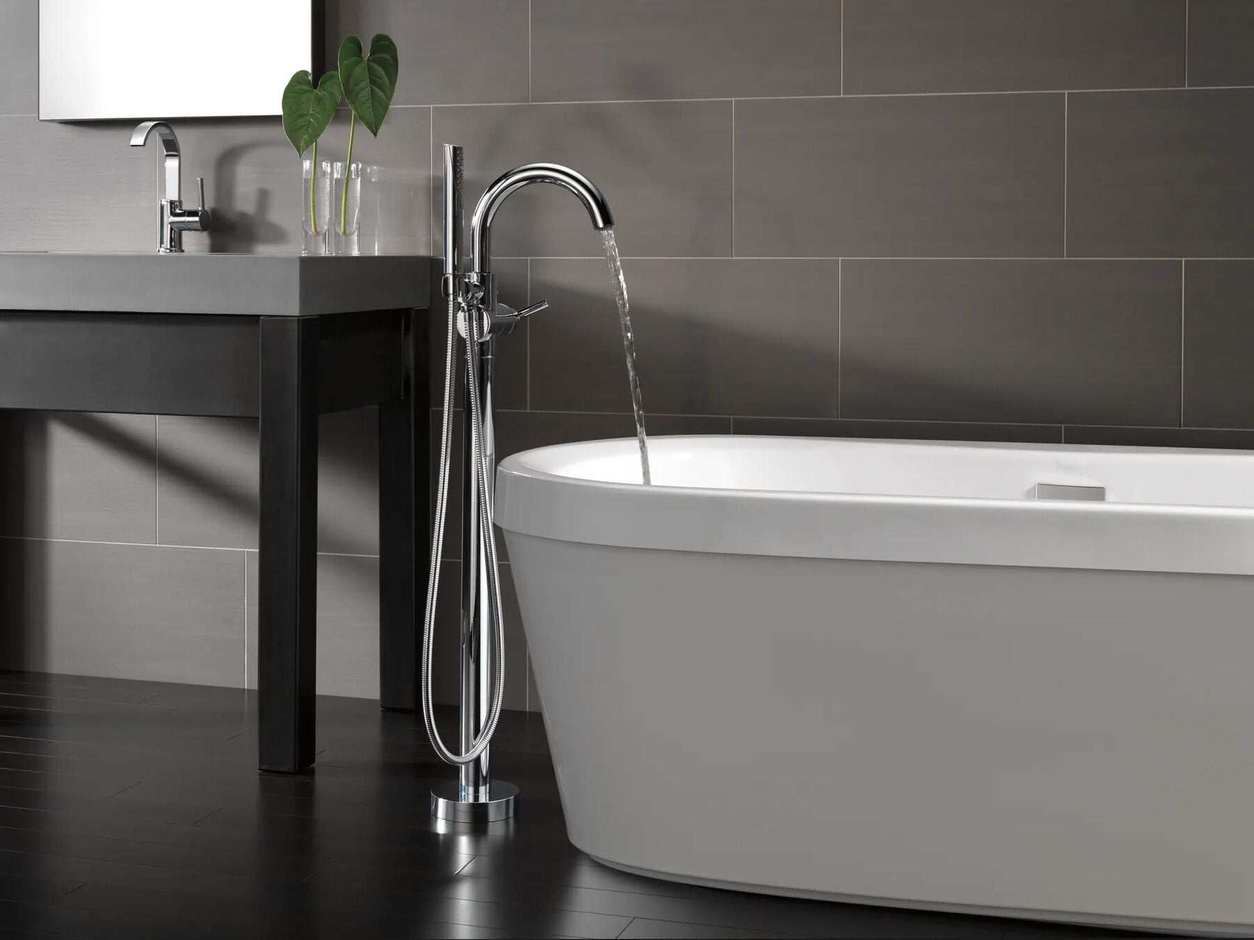 68" x 36" Freestanding Tub with Integrated Waste and  Overflow