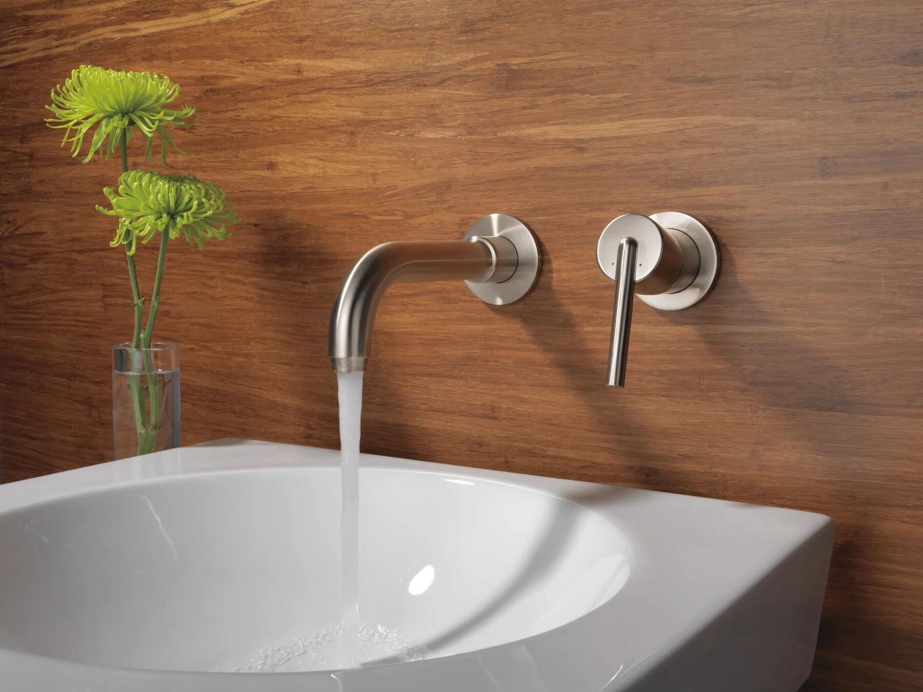 Single Handle Wall Mount Bathroom Faucet Trim (Recertified)