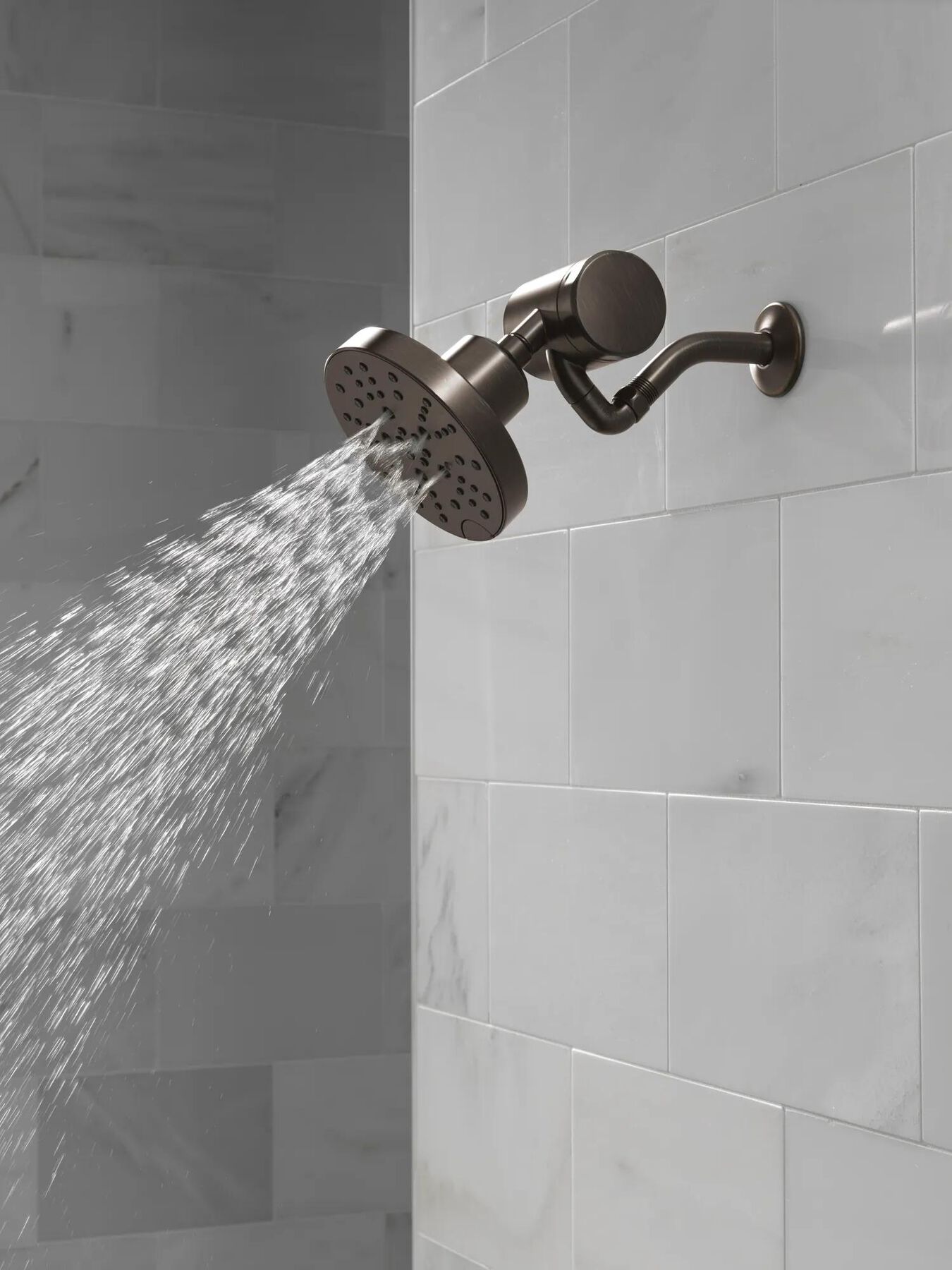 H<sub>2</sub>Okinetic&reg; 5-Setting Contemporary Raincan Shower Head