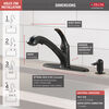 Single Handle Pull-Out Kitchen Faucet with Soap Dispenser (Recertified)