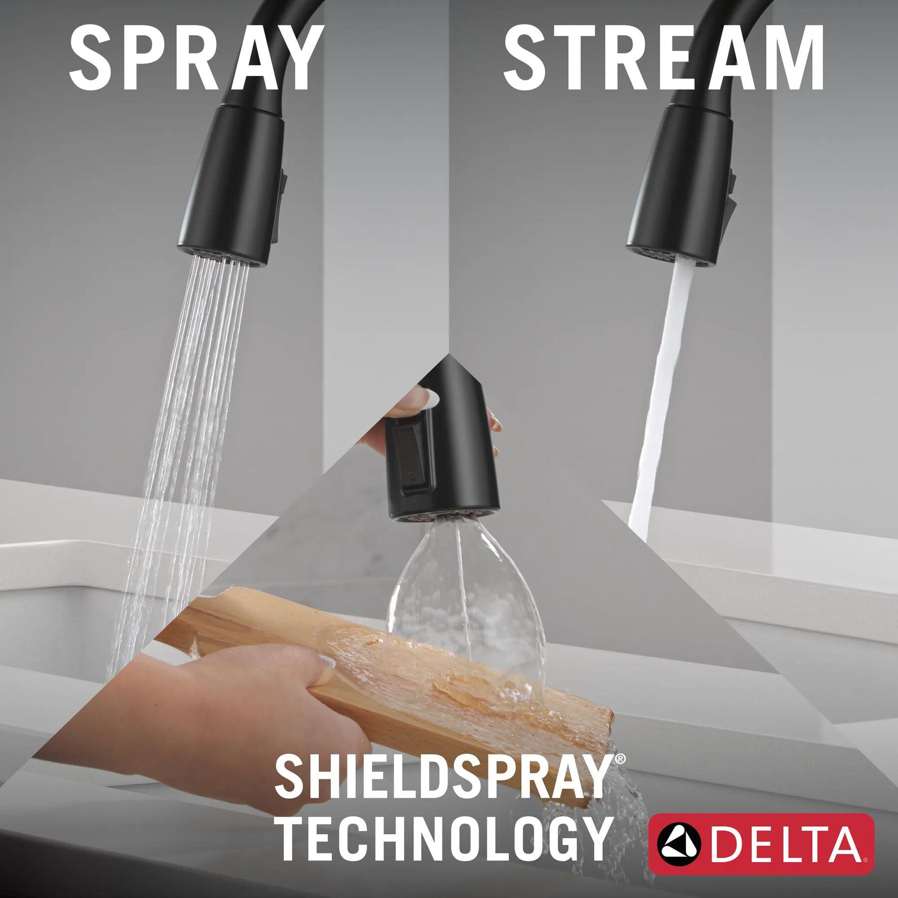 Single Handle Pull-Down Kitchen Faucet with Soap Dispenser and ShieldSpray&reg; Technology