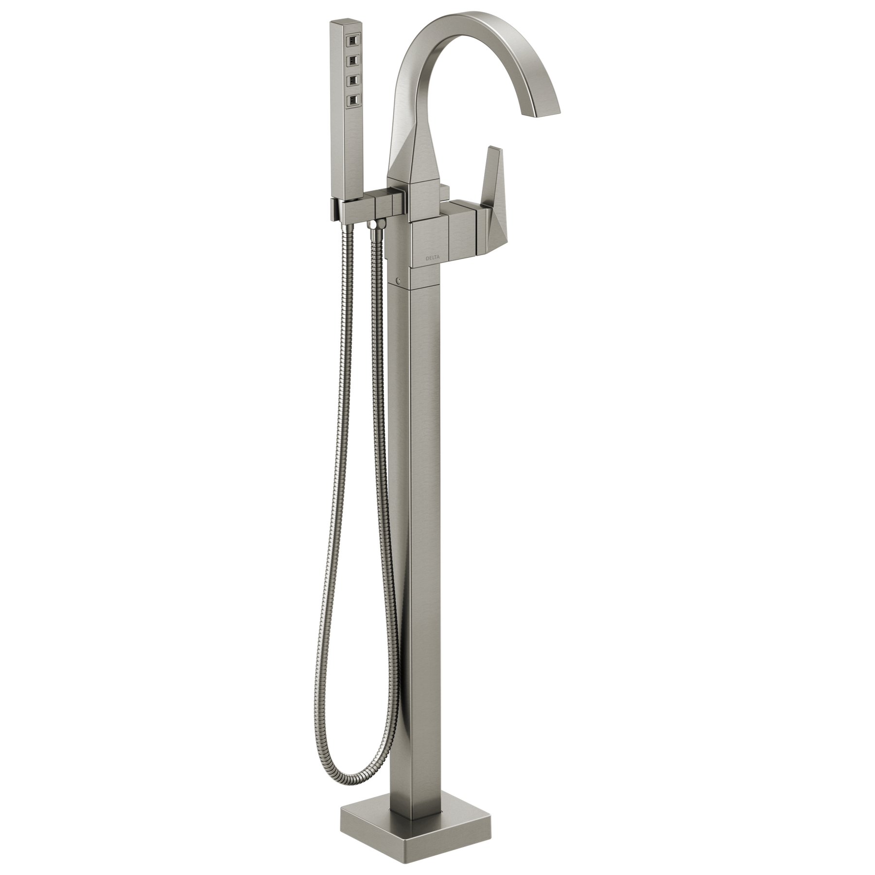 Single Handle Floor Mount Tub Filler Trim