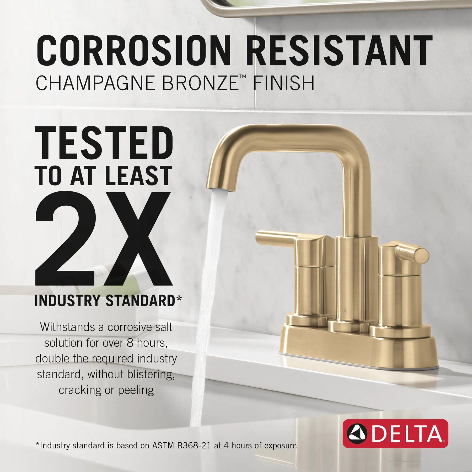 Two Handle Centerset Bathroom Faucet