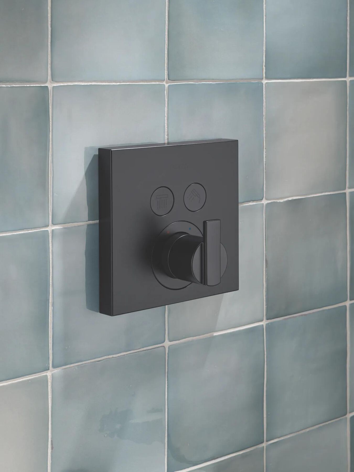 Angular Modern Push-Button Shower