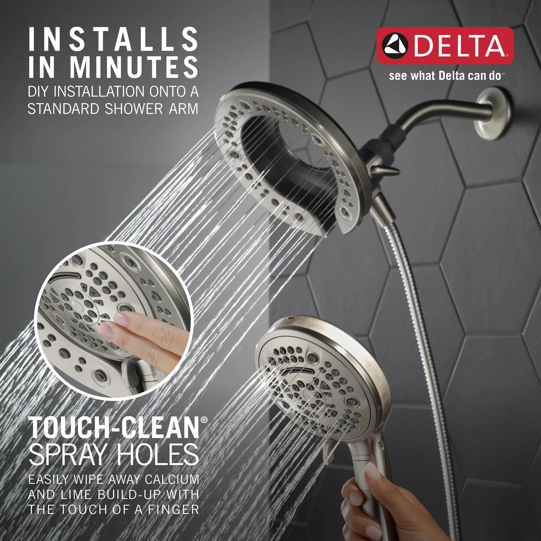 In2ition&reg; 7-Setting Two-in-One Shower (Recertified)