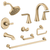 Widespread Lavatory Faucet with 14 Series Tub Shower Trim and Bathroom Accessories Bundle